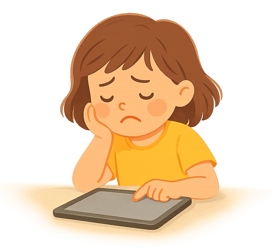Child using a tablet